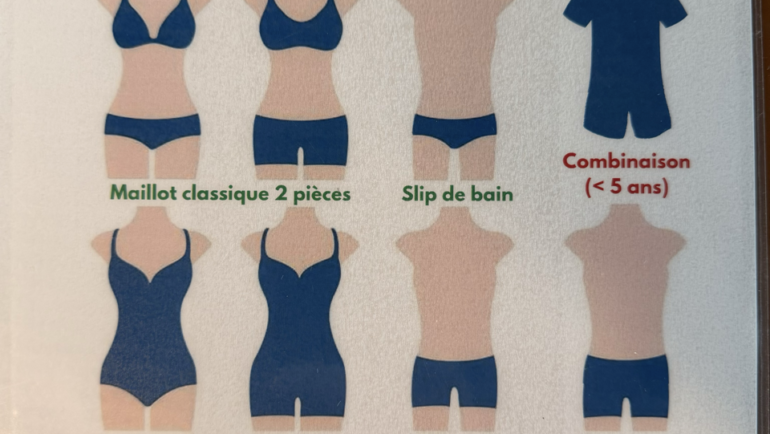 Tenues autorisées à la piscine en 2026